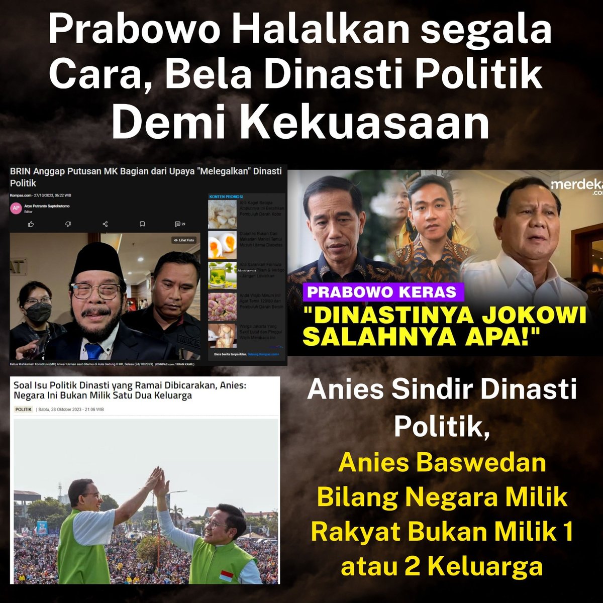 Ragilerland's tweet photo. Pak Prabowo, gunakan cara cara fair untuk pemilu, jangan pakai "Orang Dalem" #prabowotidakmampu https://t.co/M3Qk8mKD5i