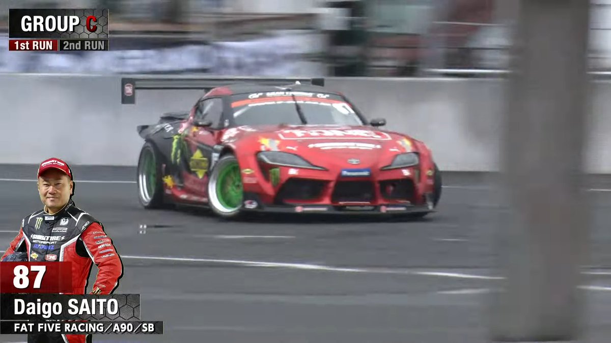 勝藤 C1グループ】単走 1本目 87 斎藤 太吾 96.6点 103.28km #D1GP #D1 #お