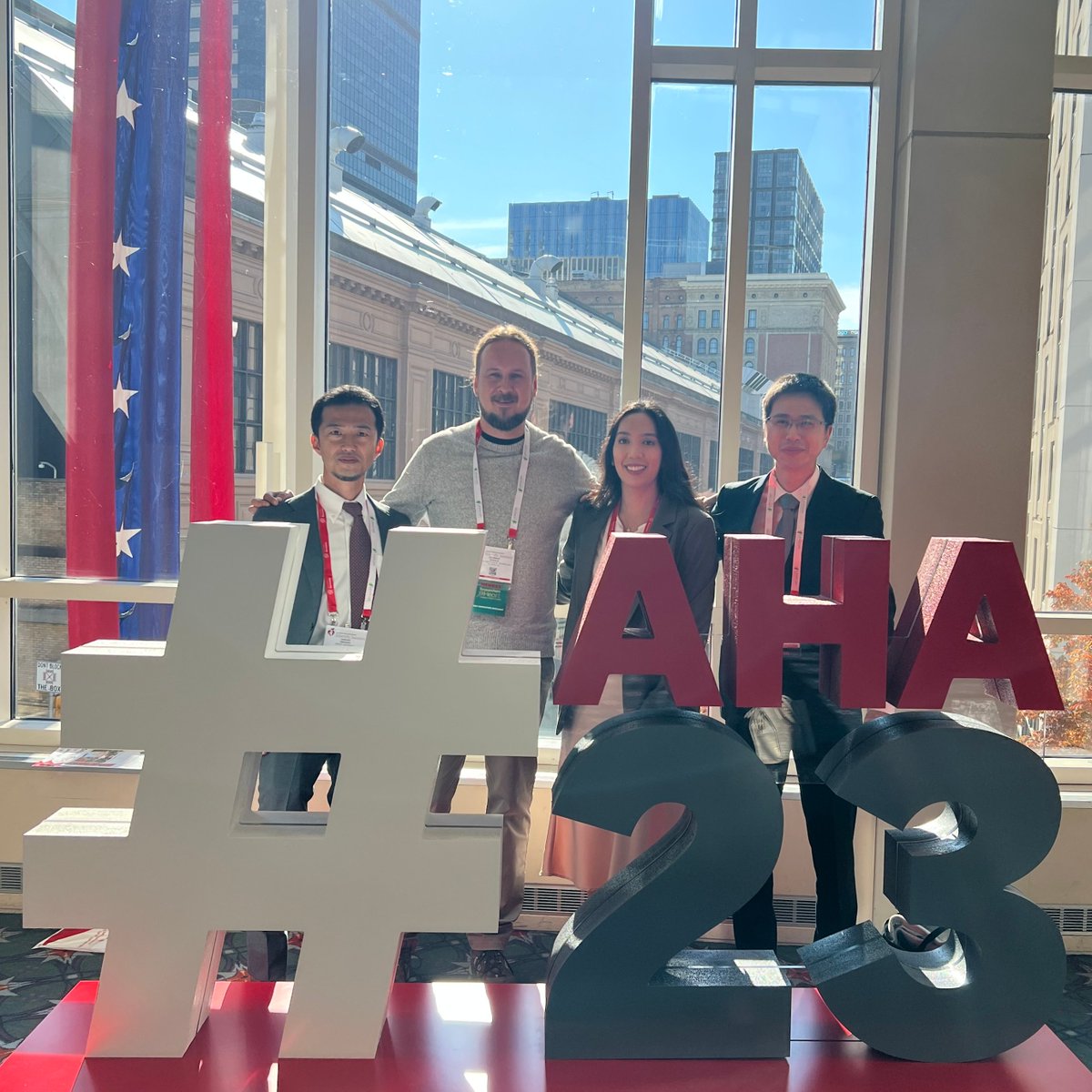 Great first day at #AHA23. I had a presentation at the Early Innovators Spotlight Session and met with friends from <a href="/EmoryUniversity/">Emory University</a>!
And tomorrow is a poster day. Visit me in Zone 4, board 4283, between 11:30 am and 12:45 pm.
<a href="/AHAScience/">AHA Science</a> <a href="/CFMLAB_GT/">Cardiovascular Fluid Mechanics at Georgia Tech</a> <a href="/CoulterBME/">Coulter BME | Emory & Georgia Tech</a>