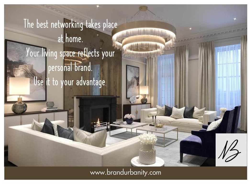 Hosting events in your home positions you as a master networker and reinforces your personal brand in the minds of your guests.