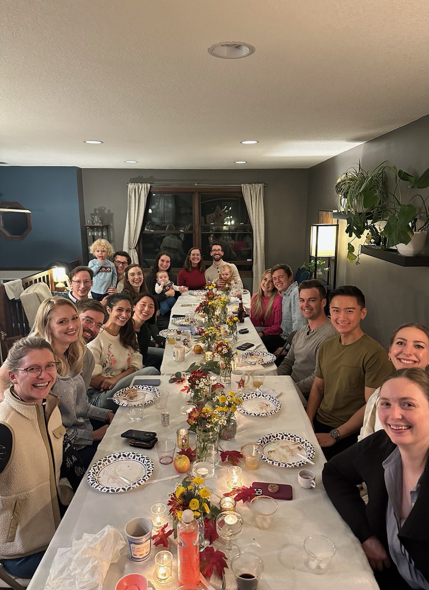 Our residents getting together for the annual #friendsgiving 🦃 hosted by the talented Dr. Sutton! 🍂Couldn’t ask for a better group!