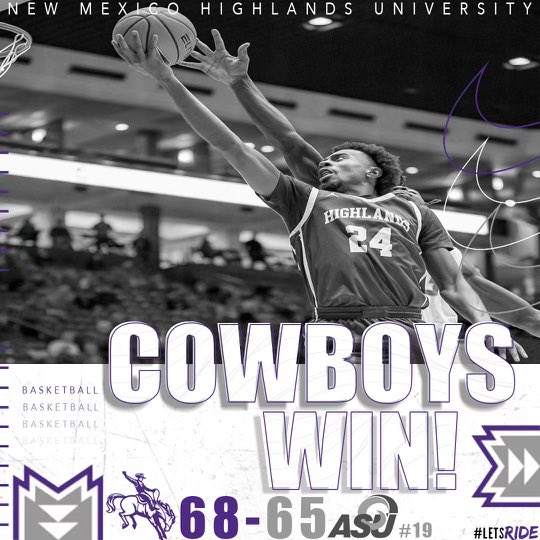 Congratulations to our Men’s Basketball for getting a dub tonight!🏀
#LetsRide 🤠