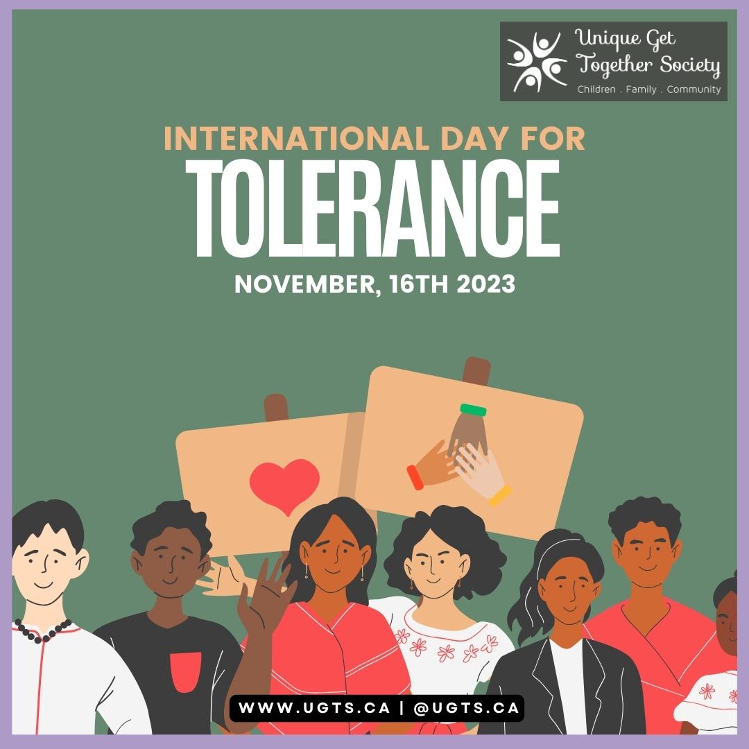 Today is the International Day of Tolerance. The purpose of the day is to raise awareness of the negative effects of an intolerant culture and provide an opportunity to reflect on the importance of building a more inclusive world.

#ToleranceDay #InternationalDayForTolerance