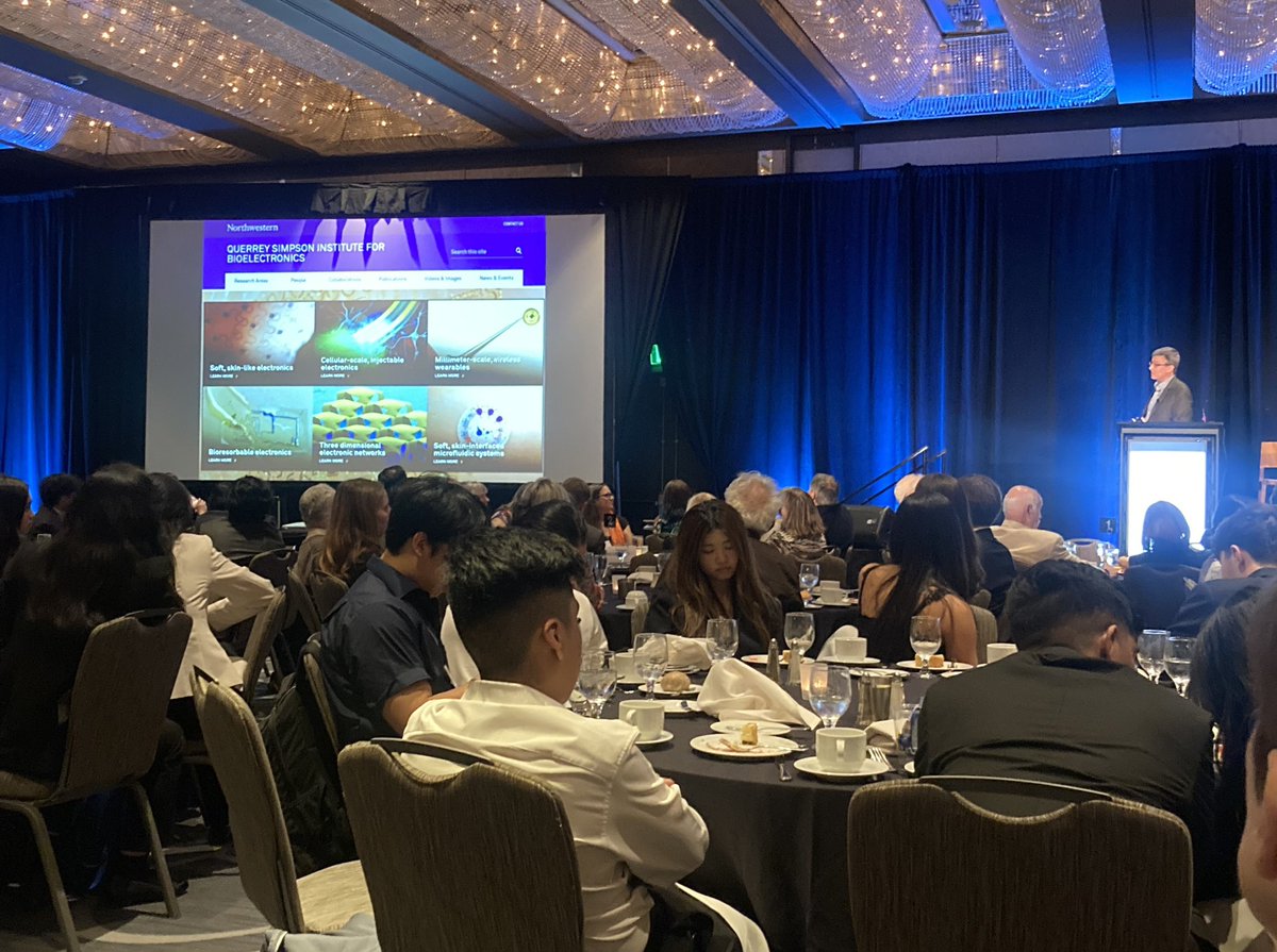 Always exciting to hear soft materials work from John A. Rogers <a href="/NorthwesternU/">Northwestern</a> speaking at #IFoRE as winner of the Proctor Award. <a href="/SigmaXiSociety/">SigmaXi</a>