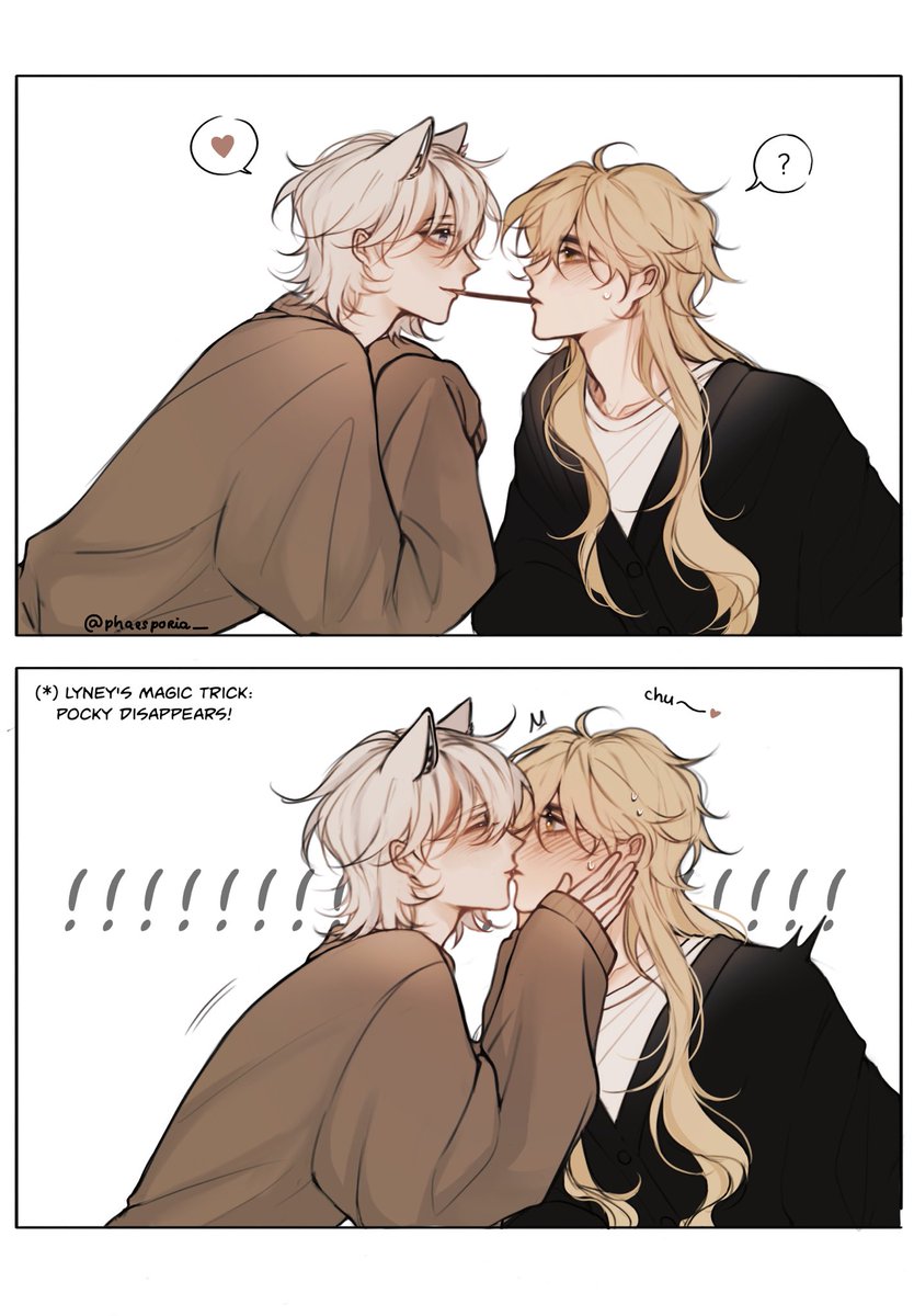 phaesporia__'s tweet image. late pocky day

#aelyney #aether #lyney