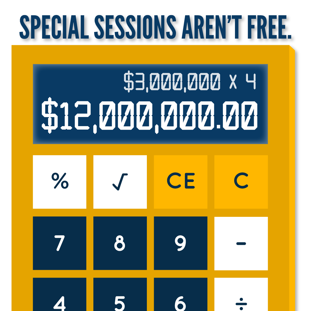 Texas AFT (@texasaft) on Twitter photo It doesn't take a math teacher to figure this one out 😒 According to <a href="/TexasStandard/">Texas Standard (@texasstandard.bsky.social)</a> reporting, each 30-day special session costs Texas taxpayers $2-$3 million apiece.
It's almost harder to NOT think of where this money could have been better spent ... It doesn't take a math teacher to figure this one out 😒 According to <a href="/TexasStandard/">Texas Standard (@texasstandard.bsky.social)</a> reporting, each 30-day special session costs Texas taxpayers $2-$3 million apiece.
It's almost harder to NOT think of where this money could have been better spent ...