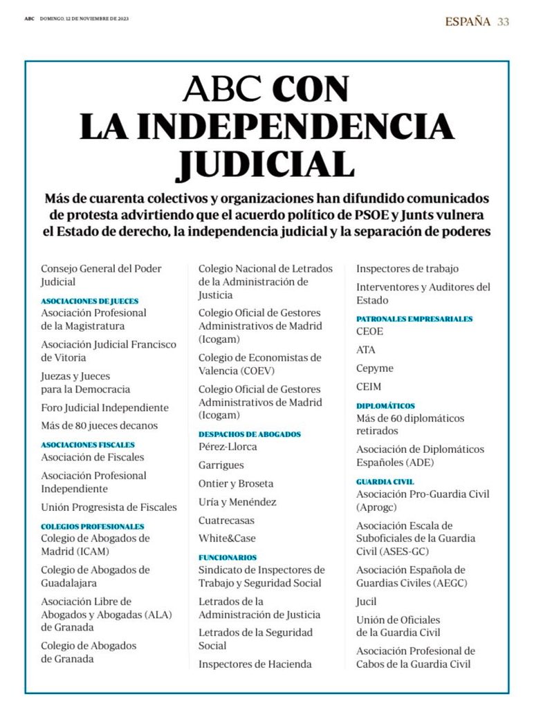 Tremenda la portada de ABC de mañana.