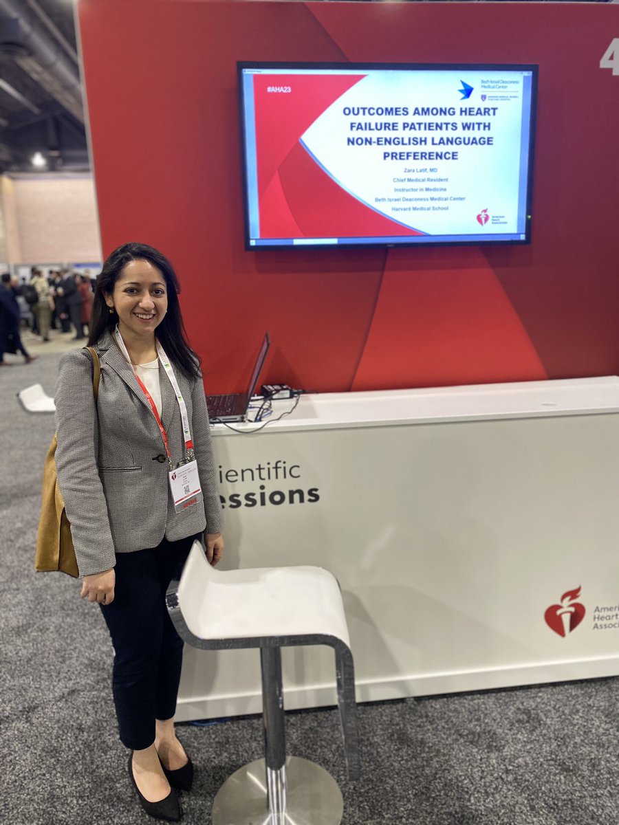 Incredibly excited to share our work on #heartfailure🫀outcomes in patients with Non English language preference @haiderwarraich @ReshadGaranMD @the_gelf @tracymakMD @rkwadhera @FaRodriguezMD @BIDMC_IM @AHAScience #AHA23