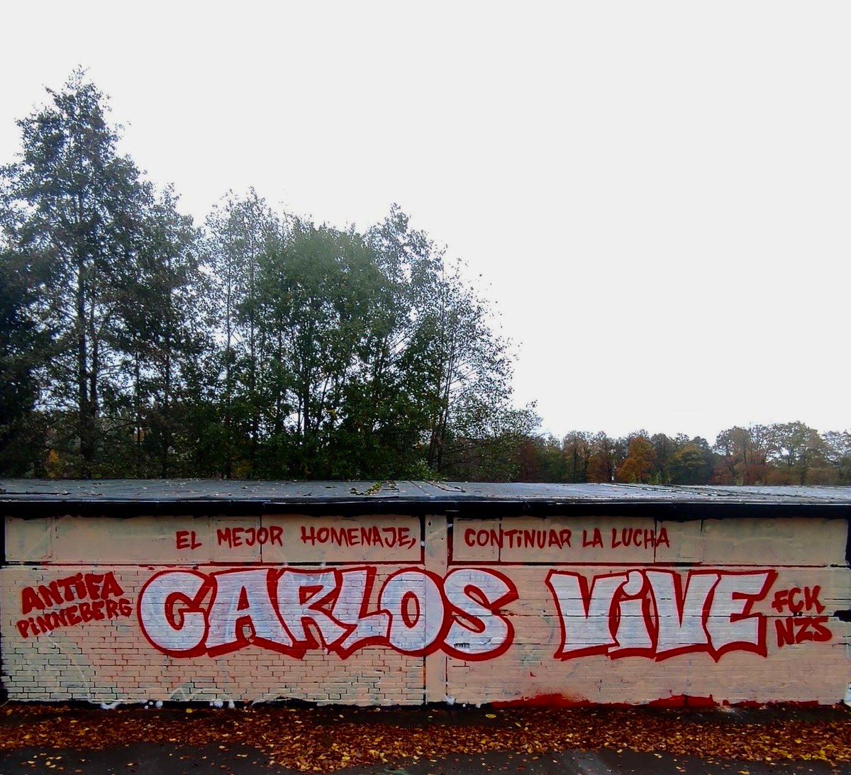 AntifaPinneberg's tweet photo. In memory of Carlos Javier Palomino, 11.11.2007 killed by fascist in #Madrid.  

Por ti, por nosotros, por todos. La lucha continúa.

#CarlosVive  #Antifa #NeverForget #NoPasarán #Antifascismo #NiOlvidoNiPerdon #NoNazis https://t.co/eUJBMqHl6m