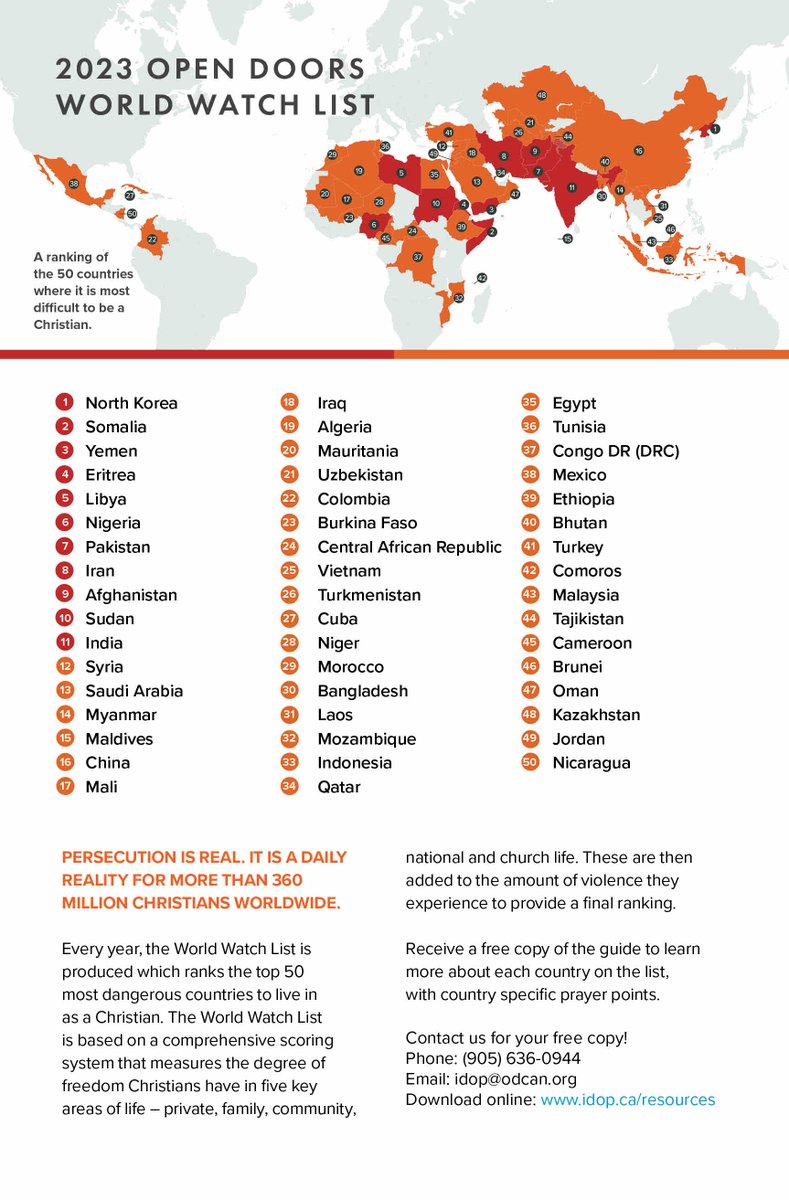 “Persecution is real. It is a daily reality for more than 360 million Christians worldwide.” 
Source: Open Doors Canada

#IDOP #persecutedchurch #encouragingleaders #prayforthenations #equipleadershipcanada #authenticleadership #religiousfreedom #remembranceday