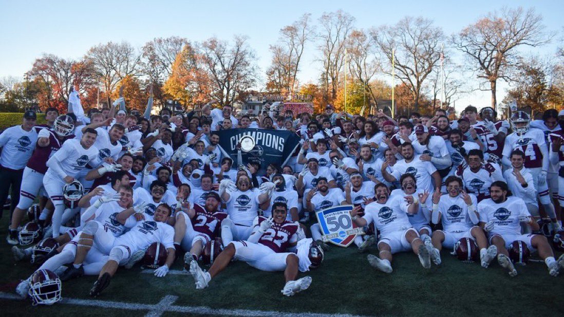 For the first time in Springfield College Football History the Pride have won 3 straight NEWMAC Championships‼️ Congratulations to TEAM 133 for this major accomplishment, these guys absolutely EARNED this‼️🔻 #BROTHERHOOD 

🔗 | springfieldcollegepride.com/x/mroeu