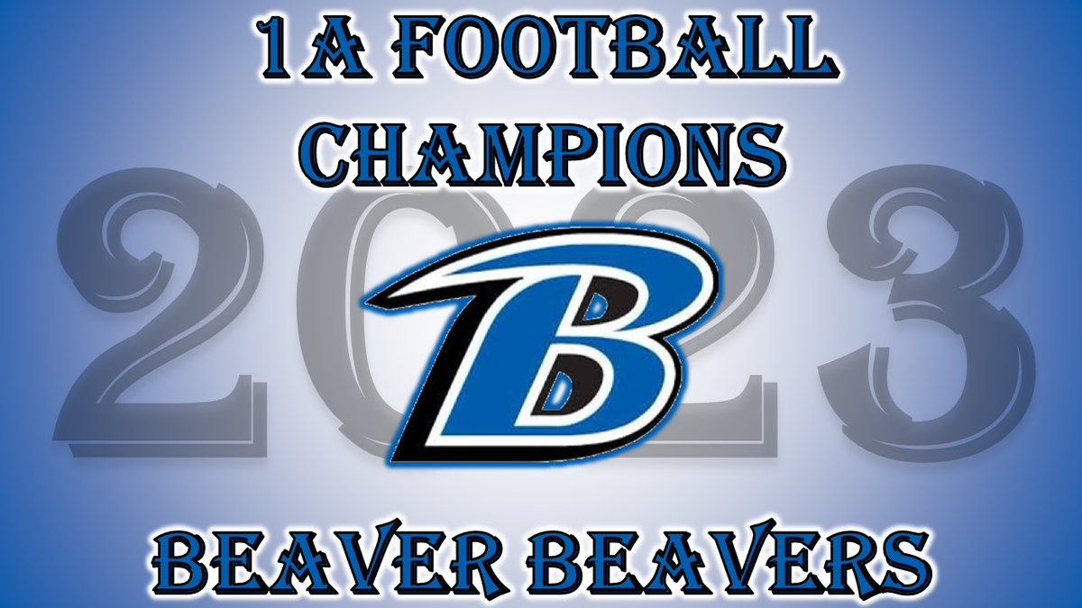 Congrats to the Beaver Beavers on their football championship!