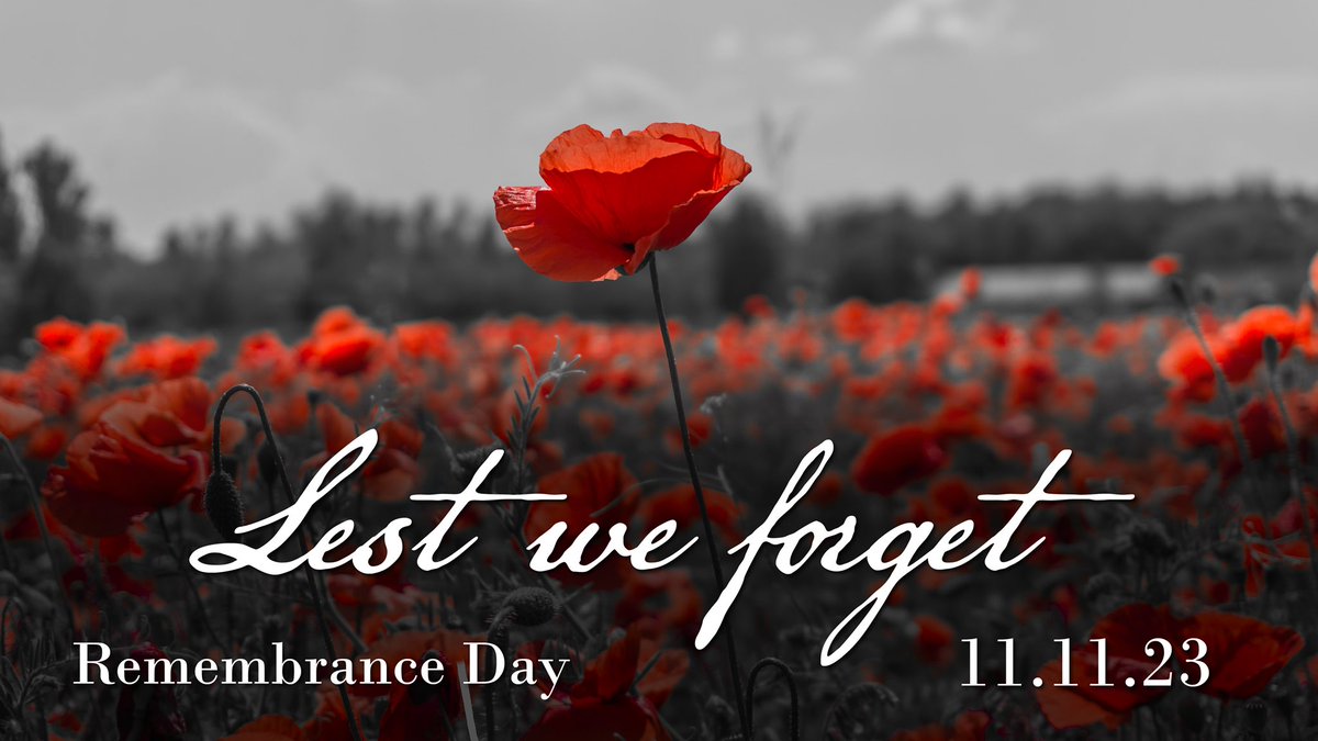 We will remember them #RemembranceDay2023