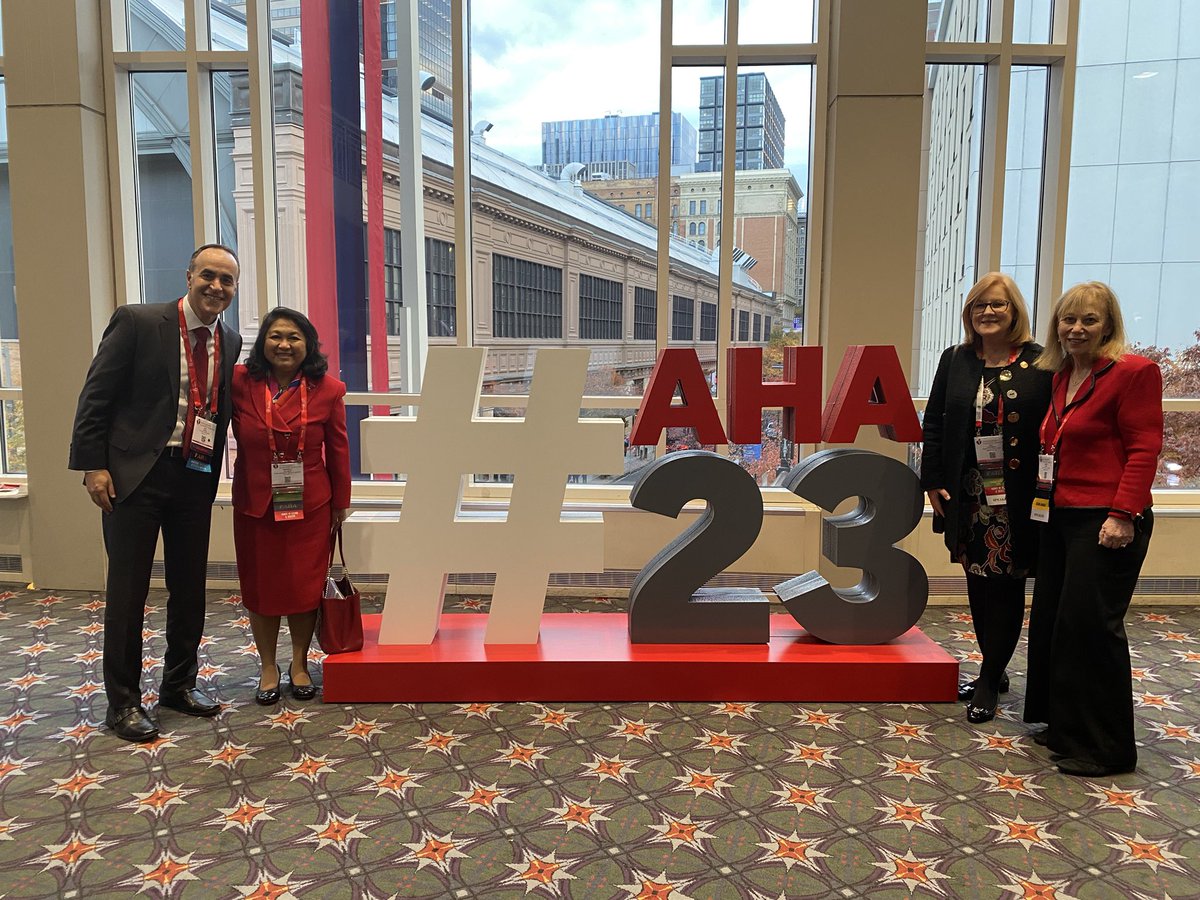 Gina Lundberg MD FACC FAHA (@gina_lundberg) on Twitter photo Congratulations to <a href="/dramitkhera/">Amit Khera</a> for fantastic job as Program Chair #ACC23!! Kudos to you and your committee!!
<a href="/avolgman/">AnnabelleVolgman MD</a> @sandylewis #AHA23 #CLCD <a href="/AHAScience/">AHA Science</a> <a href="/American_Heart/">American Heart Association</a> <a href="/HeartNews/">American Heart News</a> <a href="/CampbellMDPhD/">Courtney M. Campbell</a> <a href="/Alan_DelarosaMD/">Alan DelaRosa, MD</a> <a href="/BrototoD/">Brototo Deb (Brodie), MD, MIDS</a> <a href="/DeniseLevyHear1/">DeniseLevy@Heart</a> Congratulations to <a href="/dramitkhera/">Amit Khera</a> for fantastic job as Program Chair #ACC23!! Kudos to you and your committee!!
<a href="/avolgman/">AnnabelleVolgman MD</a> @sandylewis #AHA23 #CLCD <a href="/AHAScience/">AHA Science</a> <a href="/American_Heart/">American Heart Association</a> <a href="/HeartNews/">American Heart News</a> <a href="/CampbellMDPhD/">Courtney M. Campbell</a> <a href="/Alan_DelarosaMD/">Alan DelaRosa, MD</a> <a href="/BrototoD/">Brototo Deb (Brodie), MD, MIDS</a> <a href="/DeniseLevyHear1/">DeniseLevy@Heart</a>