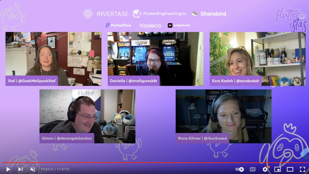 esratech's tweet image. Also cheers to our amazing producers helping to the first-time speakers to step up and rock the stage!  🎤💪 #FlutterCommunity #FlutteristasConf2023 

We can&apos;t thank you enough! @mhadaily @devangelslondon @scottstoll2017 💜