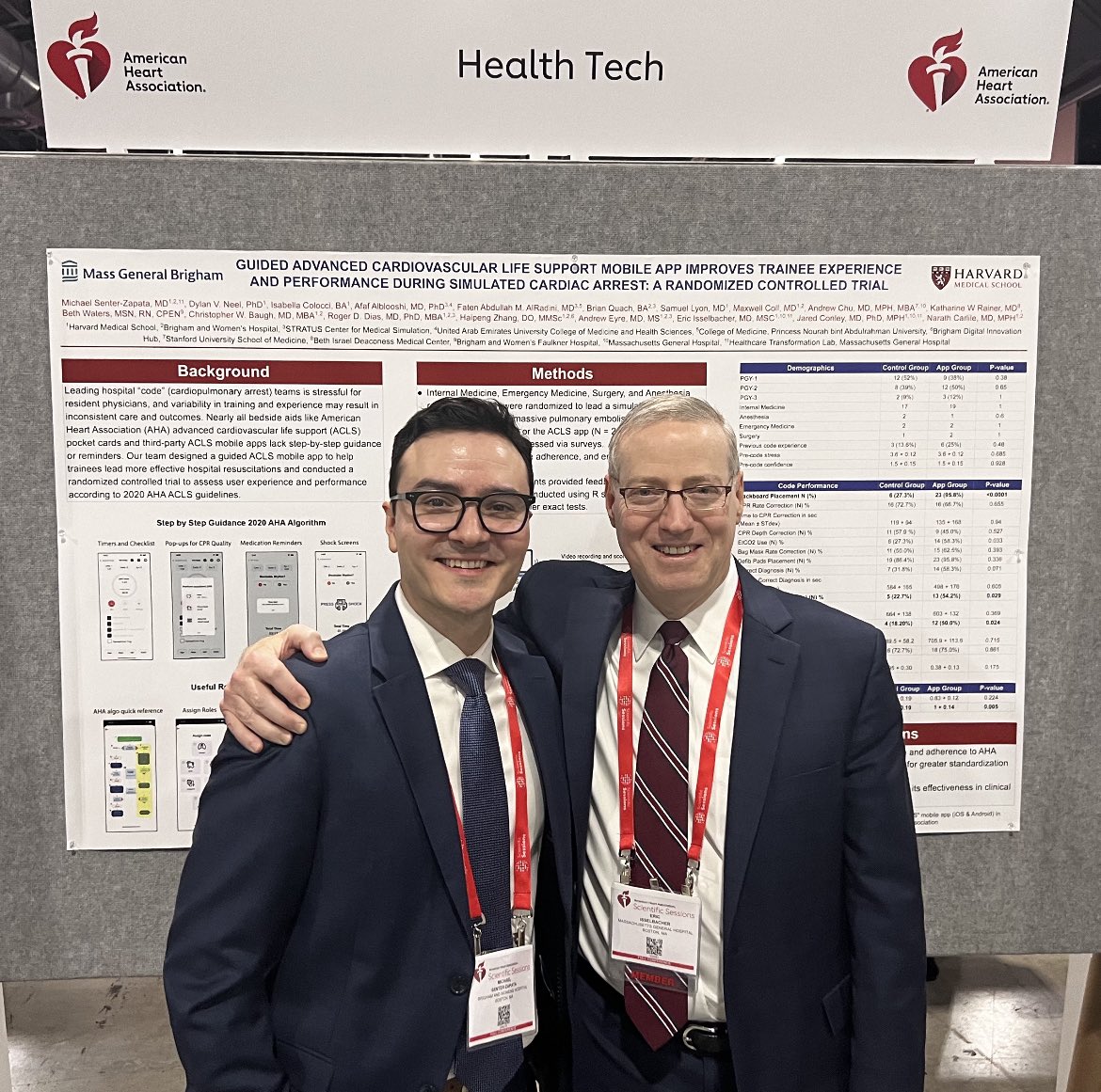 Eric Isselbacher (@eisselbacher) on Twitter photo Congratulations to <a href="/mikejsz/">Mike Senter-Zapata, MD</a> on his terrific AHA poster on the effectiveness of App-guided ACLS Congratulations to <a href="/mikejsz/">Mike Senter-Zapata, MD</a> on his terrific AHA poster on the effectiveness of App-guided ACLS