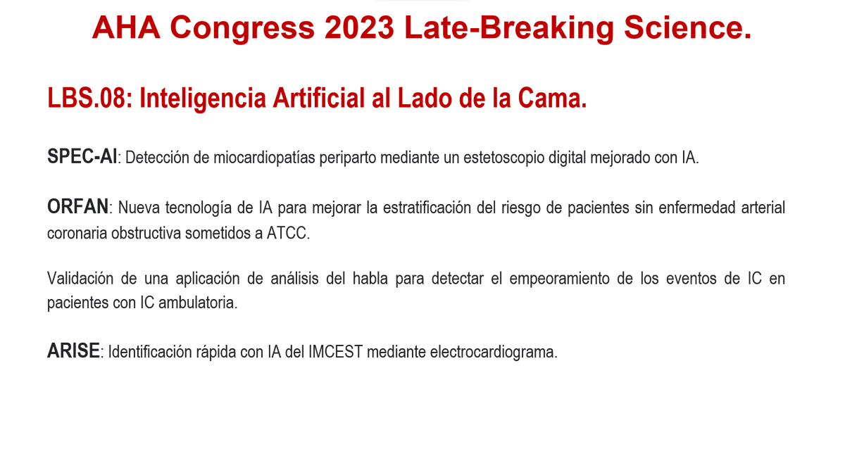 jjamaro's tweet photo. #AHA23
Hoy comenzó el Congreso Anual de la American Heart Association
Pennsylvania 11-13 NOV 2023
Atentos a la presentación de 27 estudios en 8 sesiones LBS
Rumbo al Big MECA23 de la SVC los días 30/11 y 1-2/12.
@CardiologiaSVC 
@HeliodoroRodri5 
@torresviera 
@mencardio https://t.co/p44ticCrL1