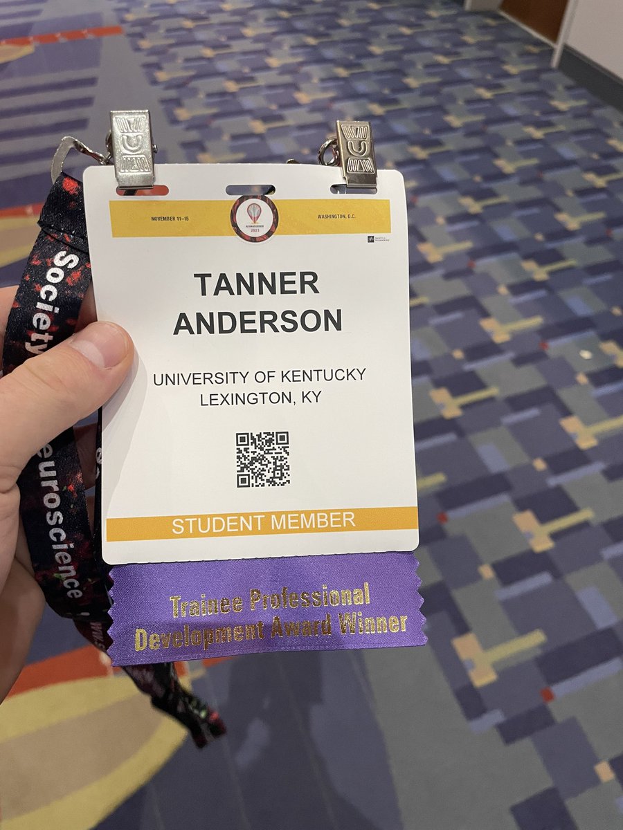 EphysTanner's tweet photo. Heading to my third and final presentation today at #SFN2023  Come by my poster (BB8) for the @SfNtweets Trainee Professional Development Award poster session at 6:30 pm to talk about psychedelics and claustrum serotonin receptors! https://t.co/K5KIfUnNZx