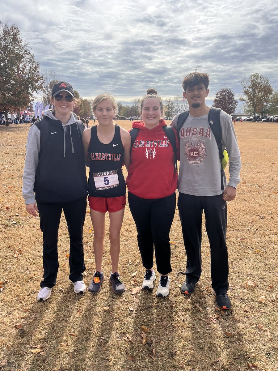 Congrats to Katelyn for competing today at the state cross country meet! She finished with a PR of 21:03! Great way to end this season. Super proud of all the kids this season, and how they faced hardships and powered through it all! #AHSAggiePride <a href="/AHSAggieSports/">AHS Athletics</a> <a href="/AHS_Aggies/">Albertville Aggies</a>