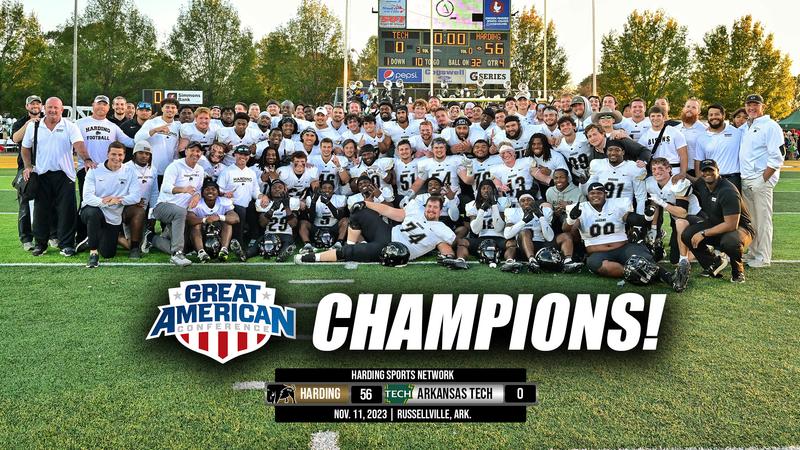 Harding Sports (@hardingsports) on Twitter photo .<a href="/Harding_FB/">Harding Football</a> Clinches GAC Title With Shutout at Tech #GOBisons
hardingsports.com/news/2023/11/1… .<a href="/Harding_FB/">Harding Football</a> Clinches GAC Title With Shutout at Tech #GOBisons
hardingsports.com/news/2023/11/1…