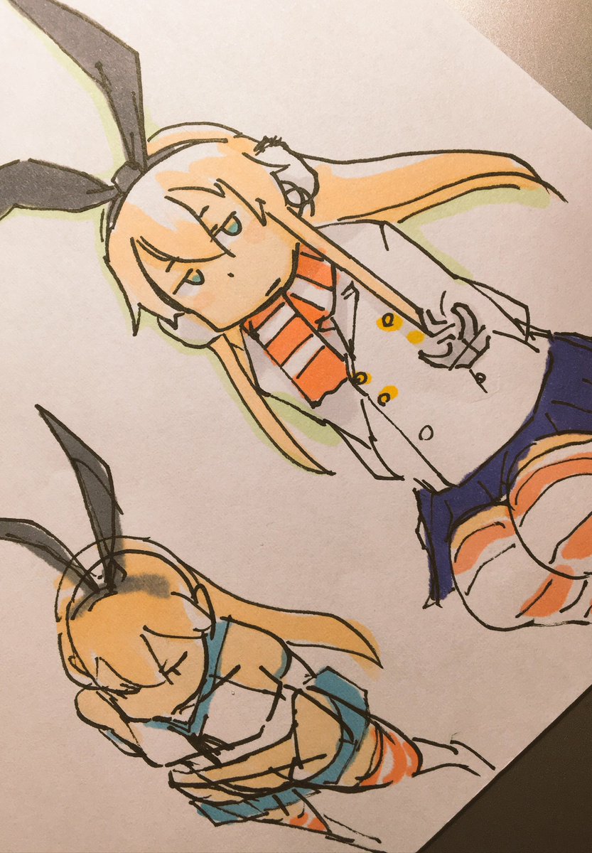 島風(艦隊これくしょん) 「なぜかピーコート推し」|ひじからのイラスト
