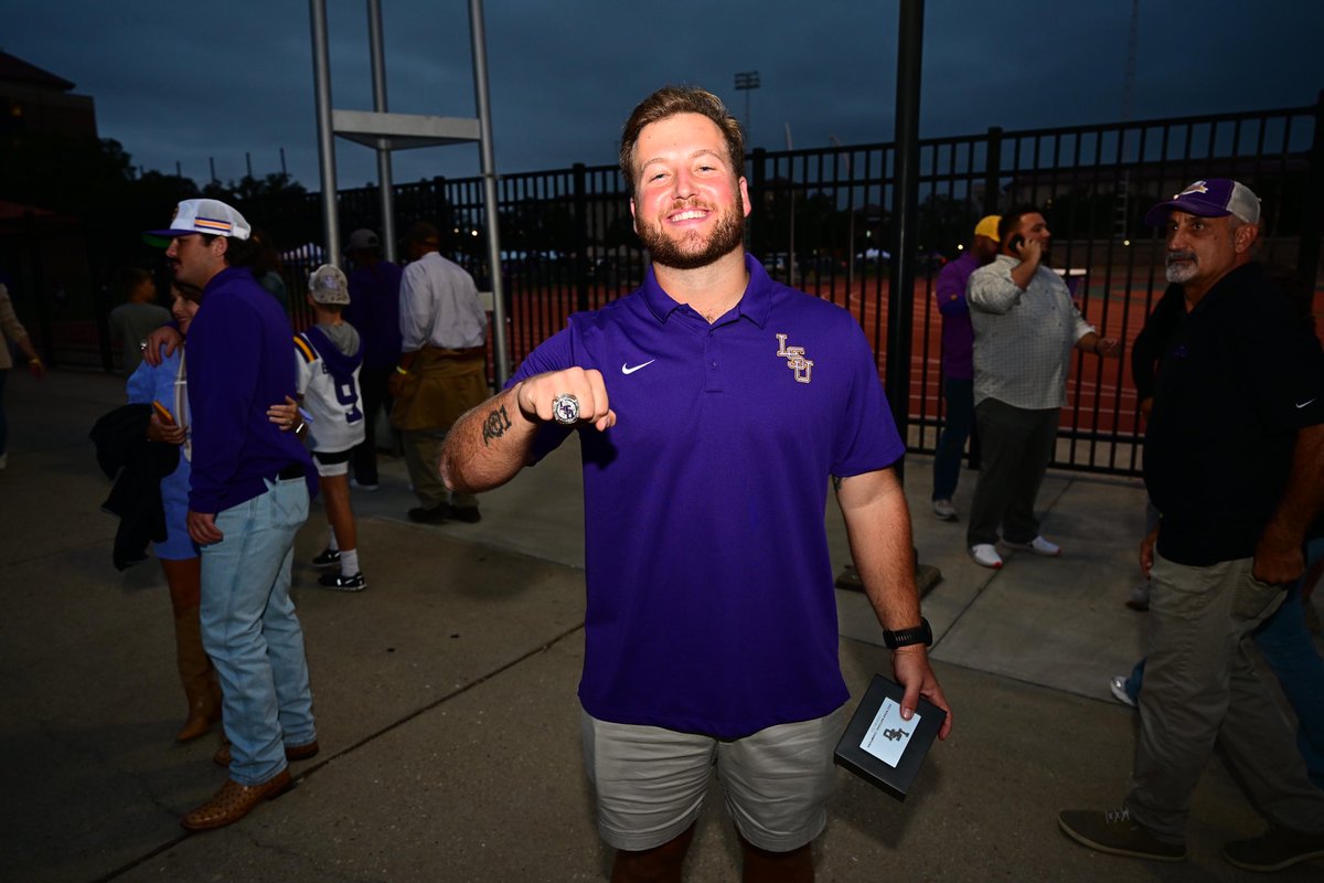 LSUbaseball's tweet image. Boys got the bling 💍