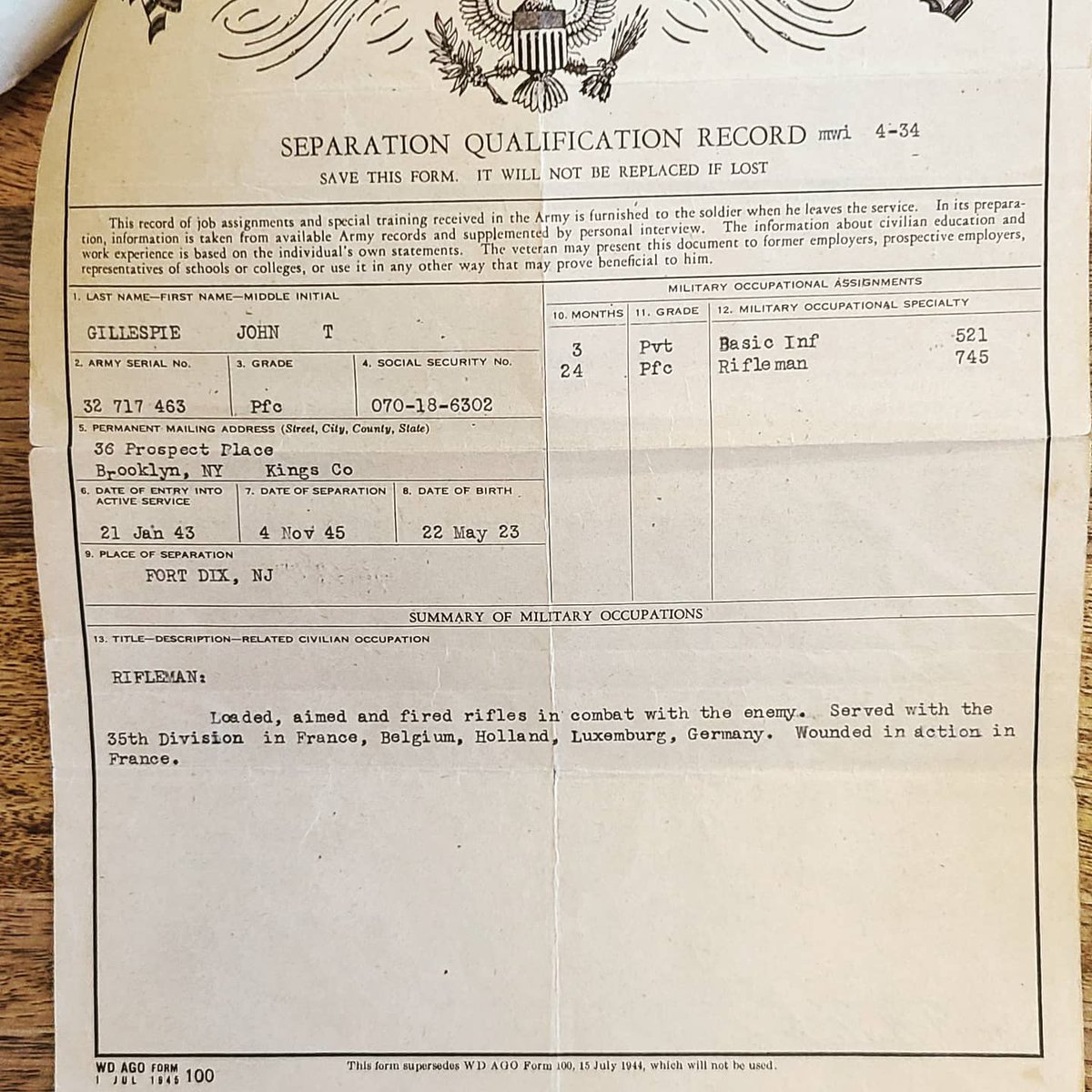 nickgillespie's tweet image. Born in 1923 to immigrant parents and raised in Irish ghettoes in Manhattan and Brooklyn, my father (like all my uncles of that generation) did not hesitate to fight for the United States in World War II and he was both proud of and haunted by his service, which included being…