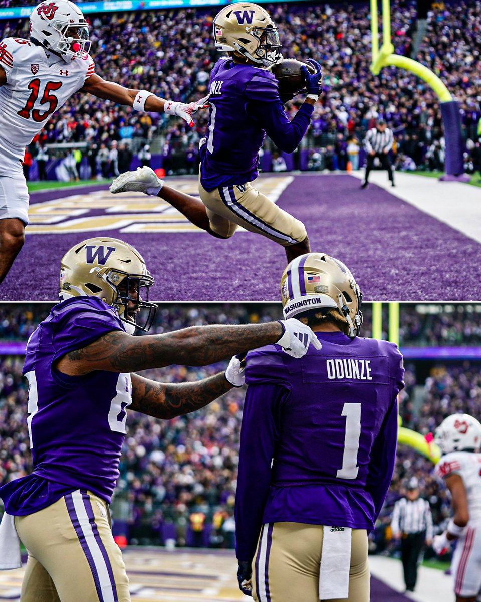 HE IS HIM‼️ Rome Odunze is the first Washington player since 2002-2003 to have back-to-back 1,000 rec yard seasons 🔥 @UW_Football