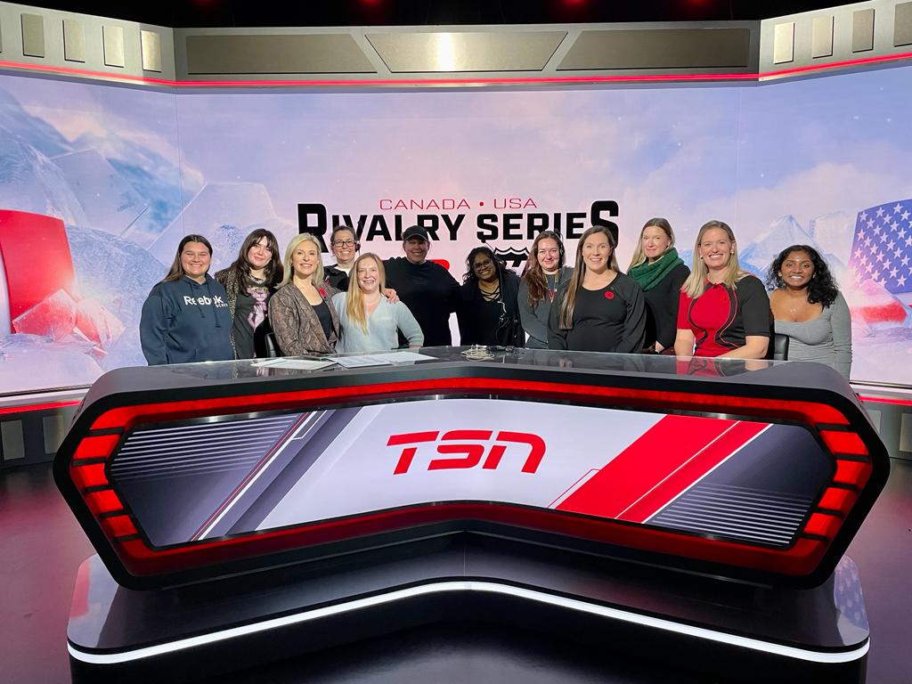 So many great women on the @TSN_Sports set today for  #RivalrySeries