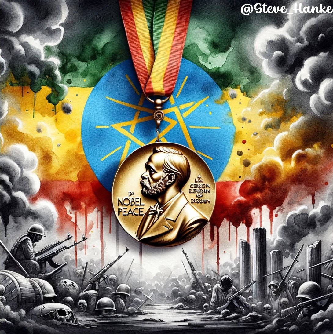 steve_hanke's tweet photo. #EthiopiaWatch: Under 2019 Nobel Peace Prize recipient and PM Abiy Ahmed's incompetent &amp; corrupt leadership,

DEATH, WAR, &amp; DESTRUCTION are the name of the game in Ethiopia. https://t.co/RQdU9VrIuL