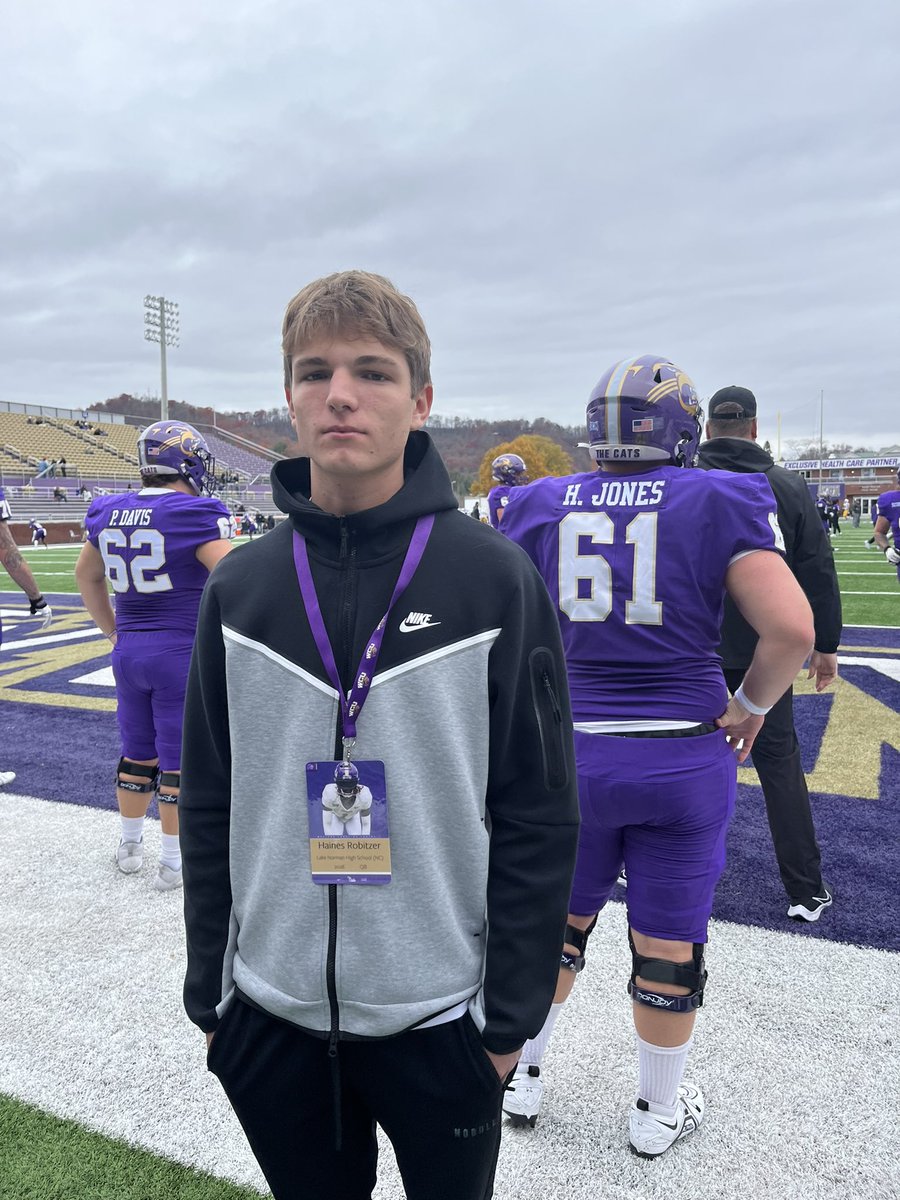 Haines Robitzer (@hainesrobitzer) on Twitter photo Enjoyed the day at <a href="/CatamountsFB/">Western Carolina Football</a>
Thanks for the invite! <a href="/Kb1Raw/">Coach Kade Bell</a> @WCUCoachEdwards <a href="/CoachWellsWCU/">Rylan Wells</a> <a href="/TheLake_FB/">Lake Norman Football</a> <a href="/CoachOliphant32/">Jonathan Oliphant</a> <a href="/FB_CoachFitz/">Sean Fitzgerald</a> Enjoyed the day at <a href="/CatamountsFB/">Western Carolina Football</a>
Thanks for the invite! <a href="/Kb1Raw/">Coach Kade Bell</a> @WCUCoachEdwards <a href="/CoachWellsWCU/">Rylan Wells</a> <a href="/TheLake_FB/">Lake Norman Football</a> <a href="/CoachOliphant32/">Jonathan Oliphant</a> <a href="/FB_CoachFitz/">Sean Fitzgerald</a>