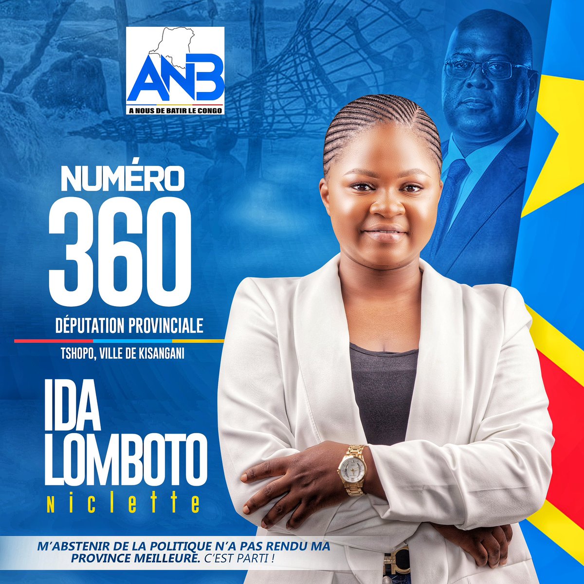 IdaLomboto's tweet photo. M’abstenir de la politique n’a pas rendu ma province meilleure ! La provinciale 360 https://t.co/md77l8Eq4i