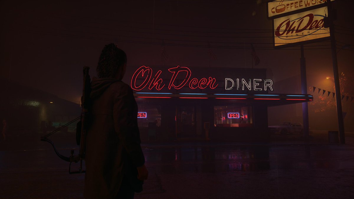 PhilCaron's tweet photo. We’re always open. Weather permitting. #AlanWake2 https://t.co/bEiOdXS1d2