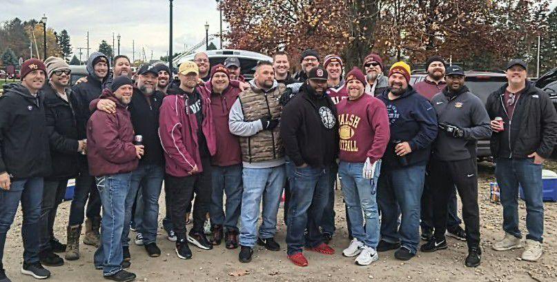 Tough one today. We are building for the future. Stick together and we will be rewarded. Proud to coach this group. Great to see all the alumni today.