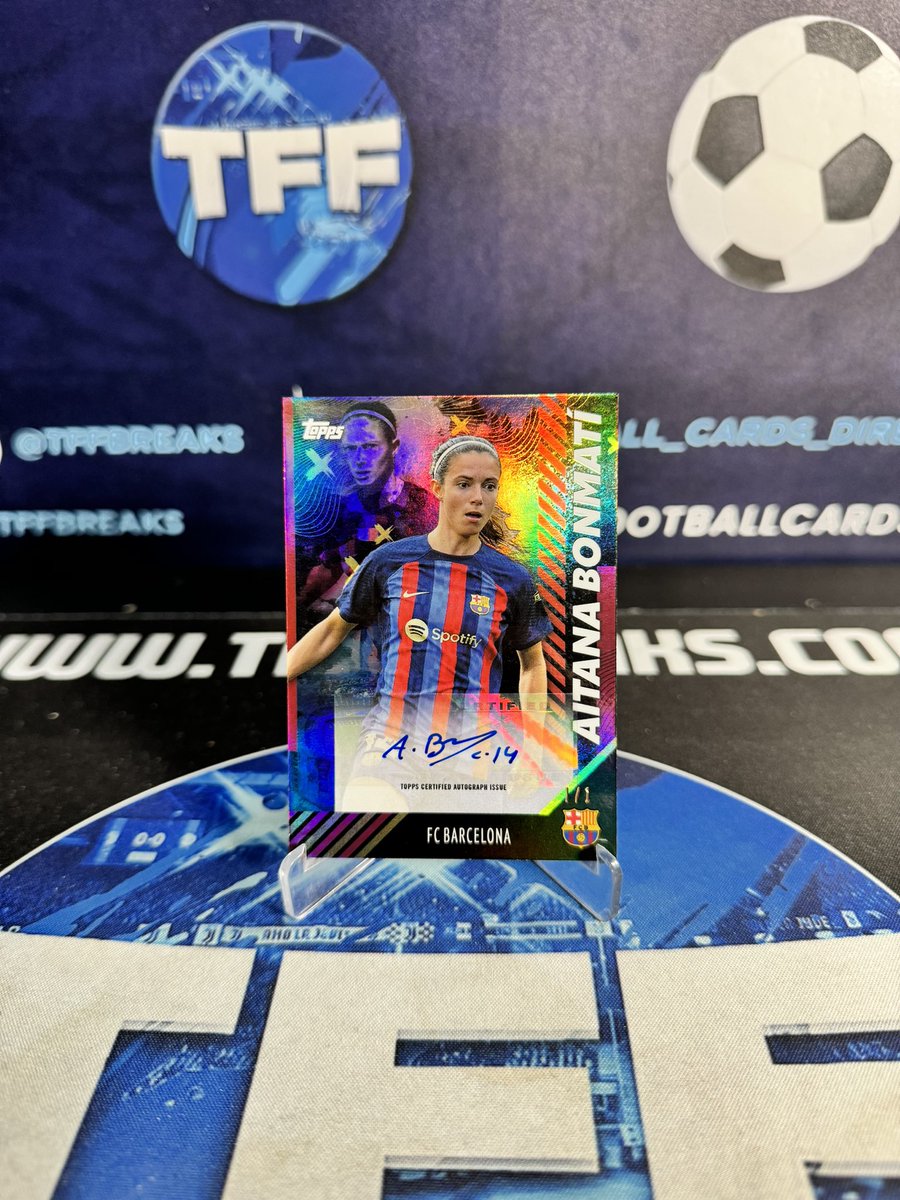 TFFBREAKS's tweet image. Bonmati 1/1 Auto 💥🔥 @topps_uk Barcelona Women’s Champions Soccer Highlights! 🚨

Thanks for the support! 💪

Get your spots here ⬇️
TFFBREAKS.COM

#topps #toppssoccer #thehobby #footballcards #soccercards #sportstradingcards #prizmsoccer #prizmworldcup #paninisoccer