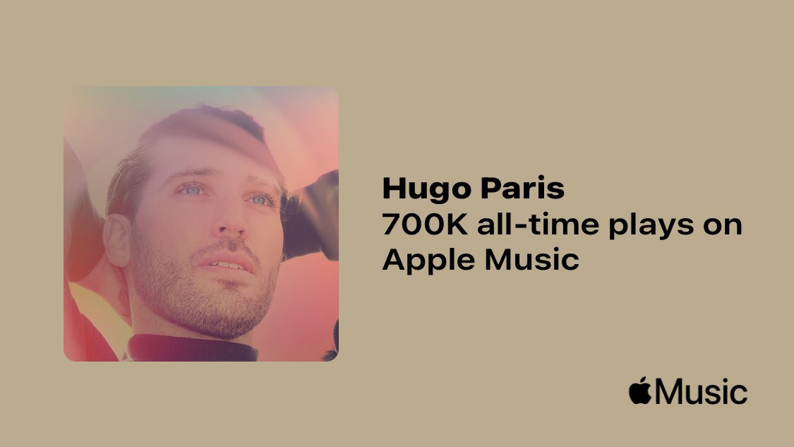 Join me in celebrating this new milestone 700k+ plays on apple music 🎉