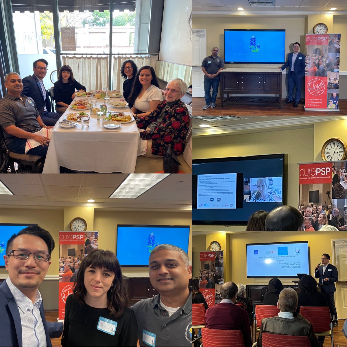C. Roy Lin, MD, MPH, FAAN (@royclinmd) on Twitter photo It was a great pleasure to attend <a href="/CurePSP/">CurePSP</a> Hope as big as Texas at Dallas, meet the community, and present what @BCMhouston @BCMneurology <a href="/PDCMDC/">PDCMDC</a> has to offer.
Thanks <a href="/JoriFleisher/">Jori Fleisher</a> for the compassionate talk and <a href="/JessicaShurer/">Jessica Shurer, MSW, LCSW</a> for your innovative and exemplary leadership! It was a great pleasure to attend <a href="/CurePSP/">CurePSP</a> Hope as big as Texas at Dallas, meet the community, and present what @BCMhouston @BCMneurology <a href="/PDCMDC/">PDCMDC</a> has to offer.
Thanks <a href="/JoriFleisher/">Jori Fleisher</a> for the compassionate talk and <a href="/JessicaShurer/">Jessica Shurer, MSW, LCSW</a> for your innovative and exemplary leadership!