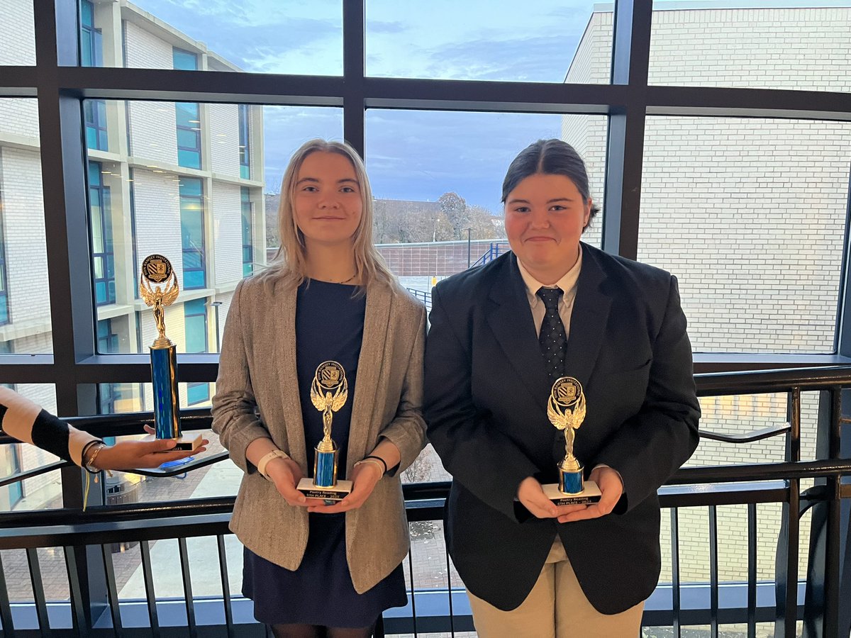 🏆 ROCKHURST RESULTS 🏆

1st in Storytelling
5th in Poetry and Semifinalist in Prose Aly H. 
6th in Poetry and Semifinalist in Prose Kaitlyn S. 
2 Debate Wins Athena R.