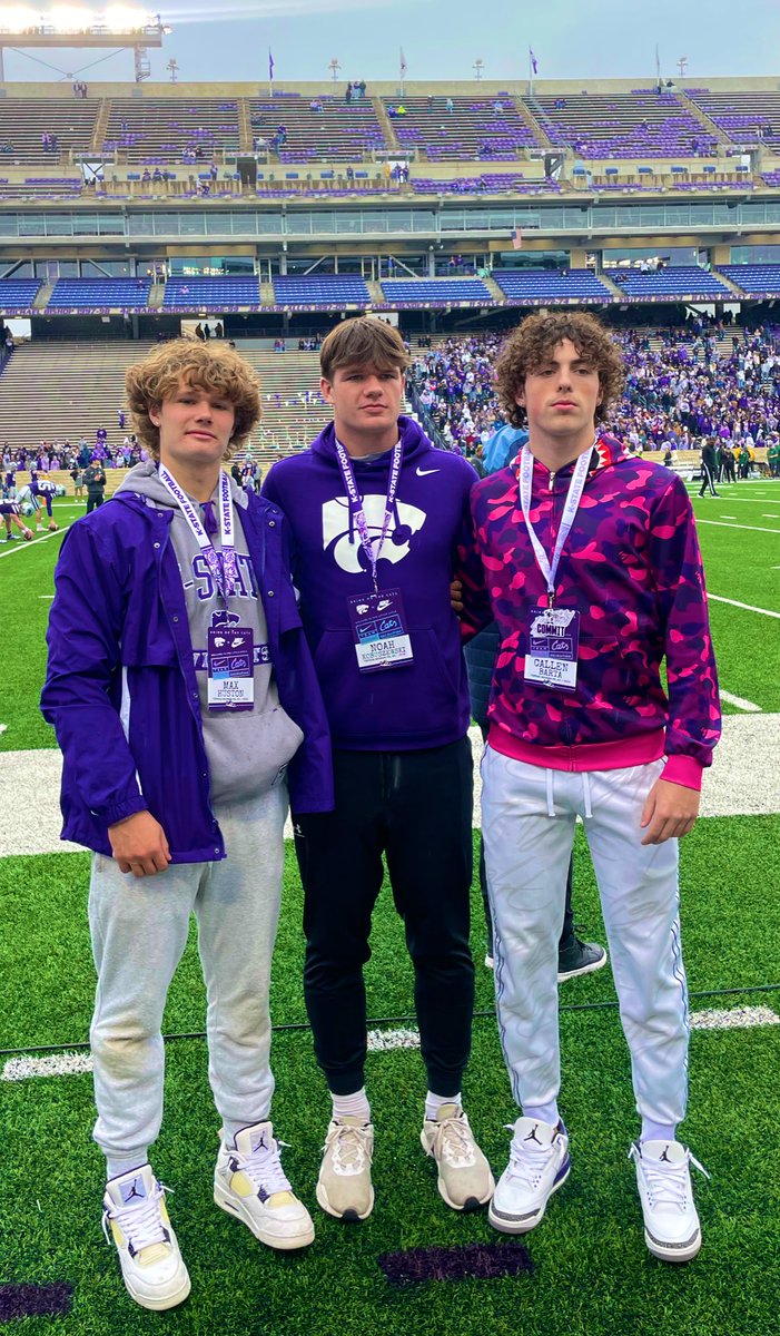 NoahKobuszewski's tweet photo. Had a great time at the @KStateFB game! Was a great experience! @spedbraet @coachswaff5 https://t.co/sES9uBNXHd