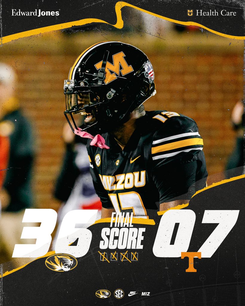 Brought four quarters of hell. #MIZ 🐯🏈