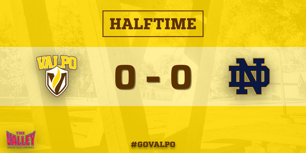 45 minutes down here at Notre Dame, and we're still deadlocked - Nikki with 7 saves in the first half!

#GoValpo