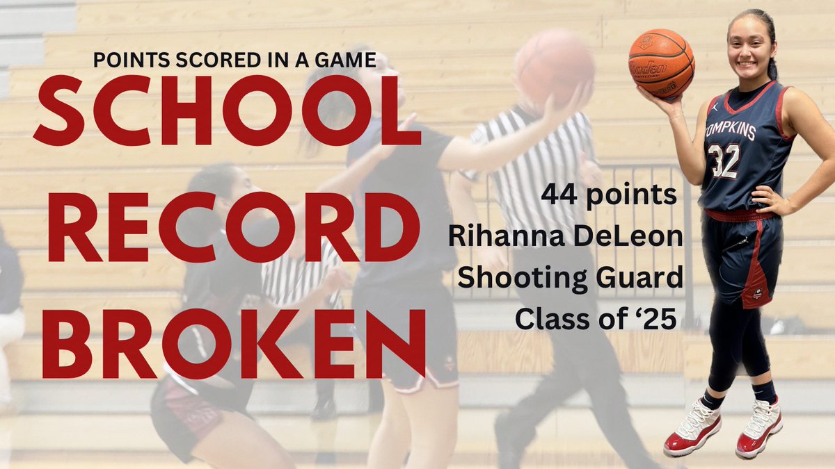 Tompkins Girls BBall (@tompkinsgbb) on Twitter photo HUGE accomplishment by our junior shooting guard <a href="/RiRiDeLeon5/">Rihanna DeLeon</a> , keep working!! We’re so proud of you. 💪🏻 HUGE accomplishment by our junior shooting guard <a href="/RiRiDeLeon5/">Rihanna DeLeon</a> , keep working!! We’re so proud of you. 💪🏻