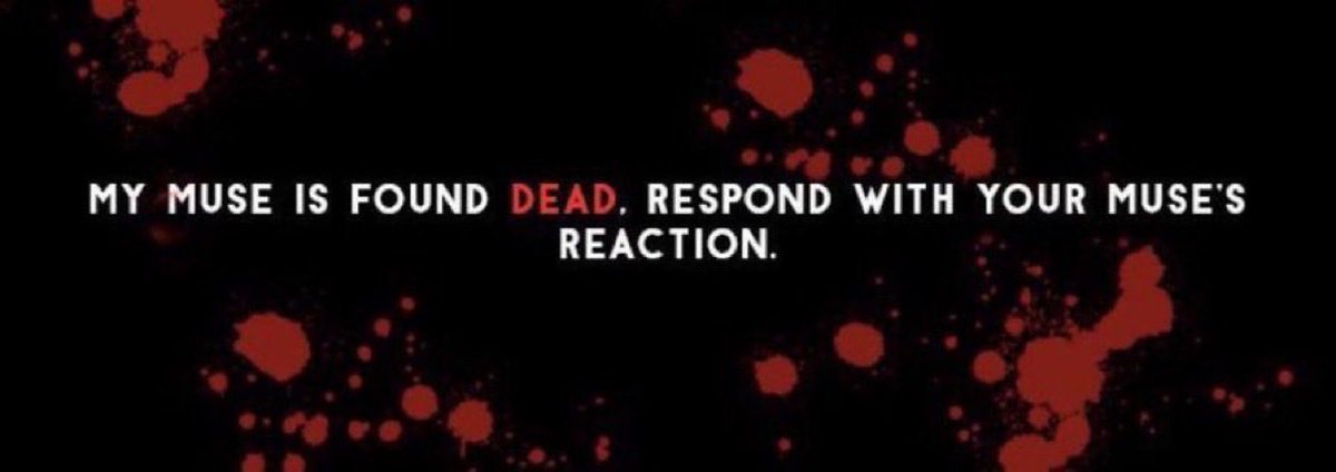 // Snagged bc I wanna see what y’all’s muses would do 👁️