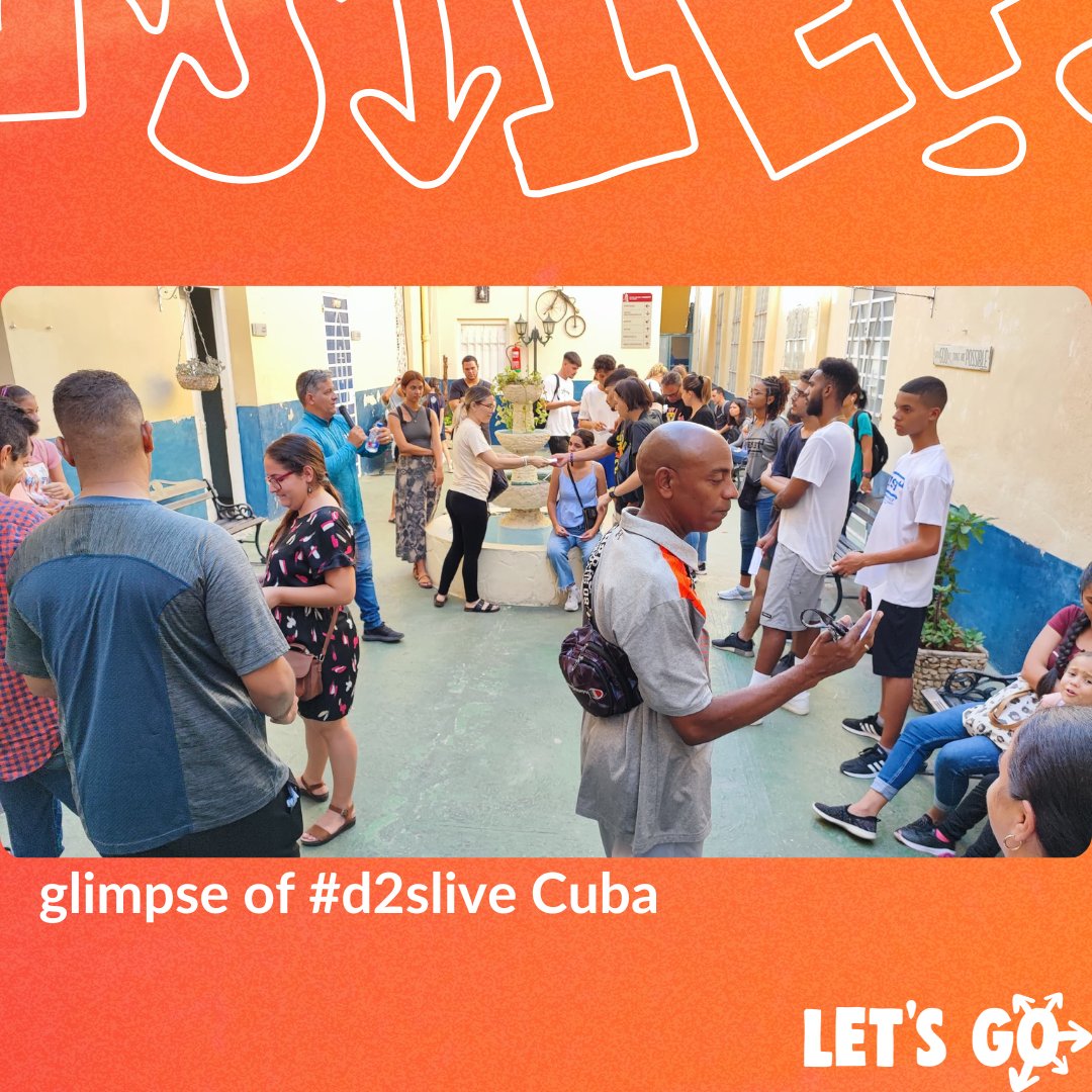 Dare2Share's tweet photo. Training and Gospel Sharing in Cuba! Praising God for their boldness and willingness to step out of their comfort zones!
#d2slive https://t.co/gw9SlUYxyM