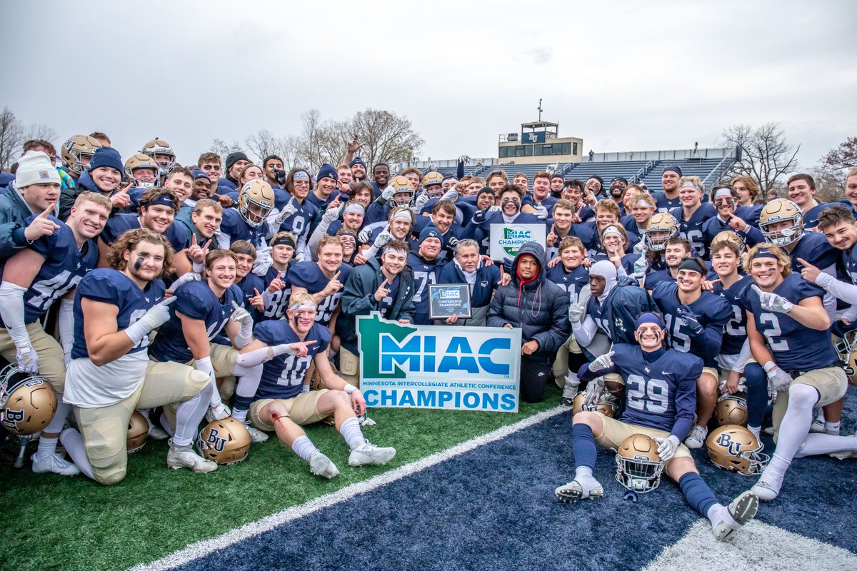 A 31-7 win over Gustavus earns <a href="/BethelRoyalsFB/">Bethel Football</a> their 6️⃣th MIAC Championship title 🏆 and the MIAC's automatic bid into the NCAA Playoffs!  #RoarWithUs x #d3fb

RECAP: athletics.bethel.edu/news/2023/11/1…