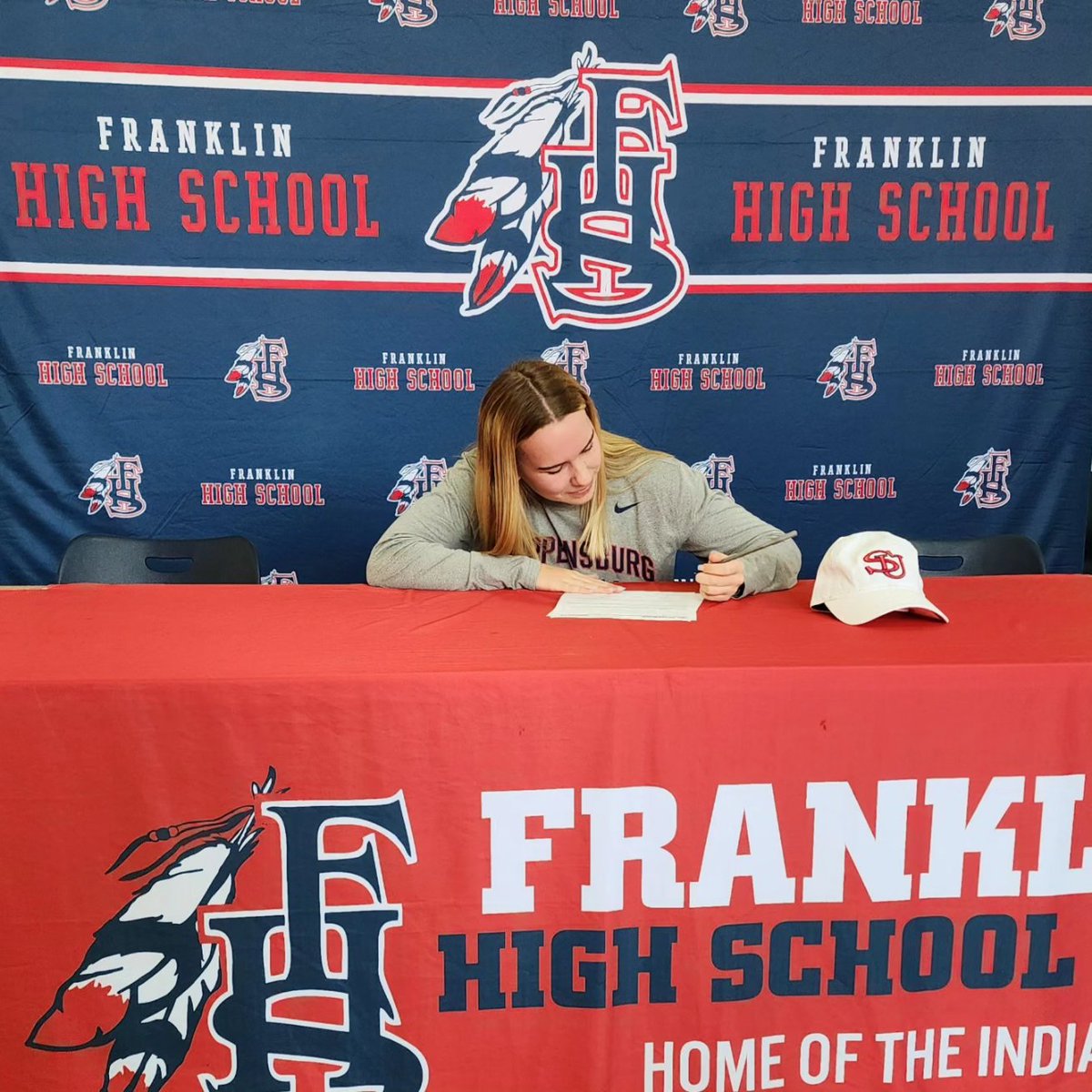 Franklin High School Athletics (@athletics_fhs1) on Twitter photo <a href="/FranklinHS_BCPS/">Franklin High School</a> would like to congratulate Olivia on signing her National Letter of Intent to compete at <a href="/shippensburgU/">Shippensburg University</a> next fall.
We are proud of her accomplishments and excited for her to take this next step in her academic and athletic career.
<a href="/KO_BCPS/">Kieran J. O’Connell</a> <a href="/FranklinHS_BCPS/">Franklin High School</a> would like to congratulate Olivia on signing her National Letter of Intent to compete at <a href="/shippensburgU/">Shippensburg University</a> next fall.
We are proud of her accomplishments and excited for her to take this next step in her academic and athletic career.
<a href="/KO_BCPS/">Kieran J. O’Connell</a>