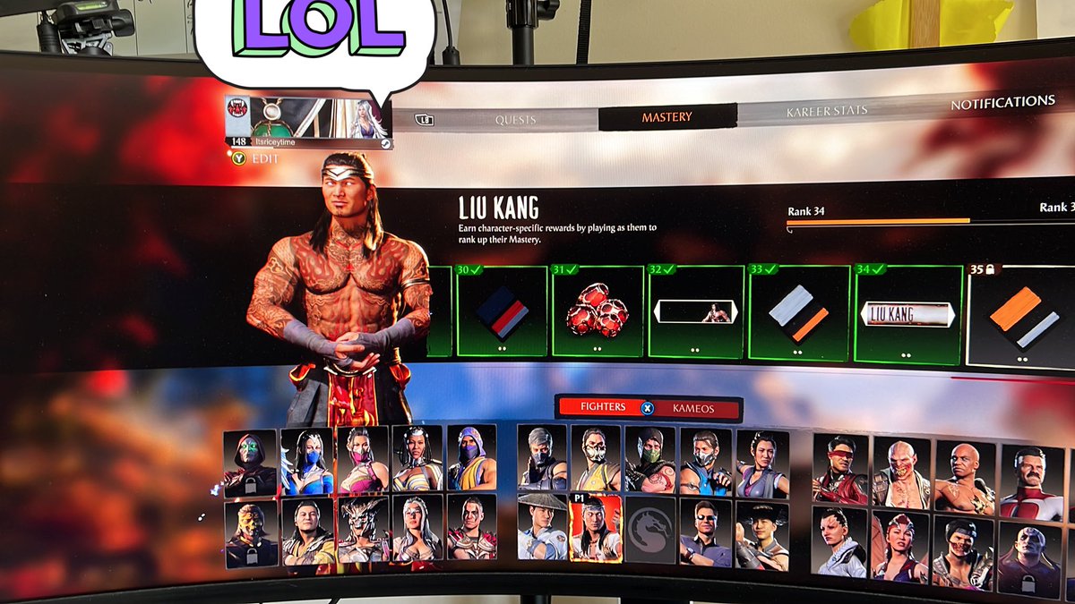 Best place for xp grind in nitaras invasion is the wu shi random battle 
I’ve currently got 8 characters left 
To have level 35 mastery on 
Been playing since early release already done all kameos and onmiman :) 

Best one I have found this season :) #mk1