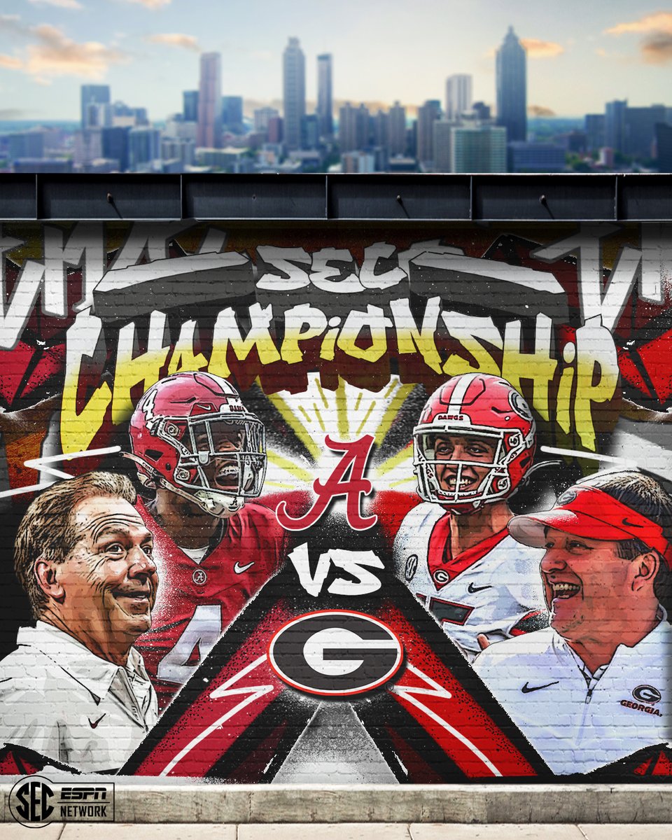 SECNetwork's tweet photo. The SEC Championship is set 🏆

@AlabamaFTBL ✘ @GeorgiaFootball https://t.co/CTxH4TBa5w