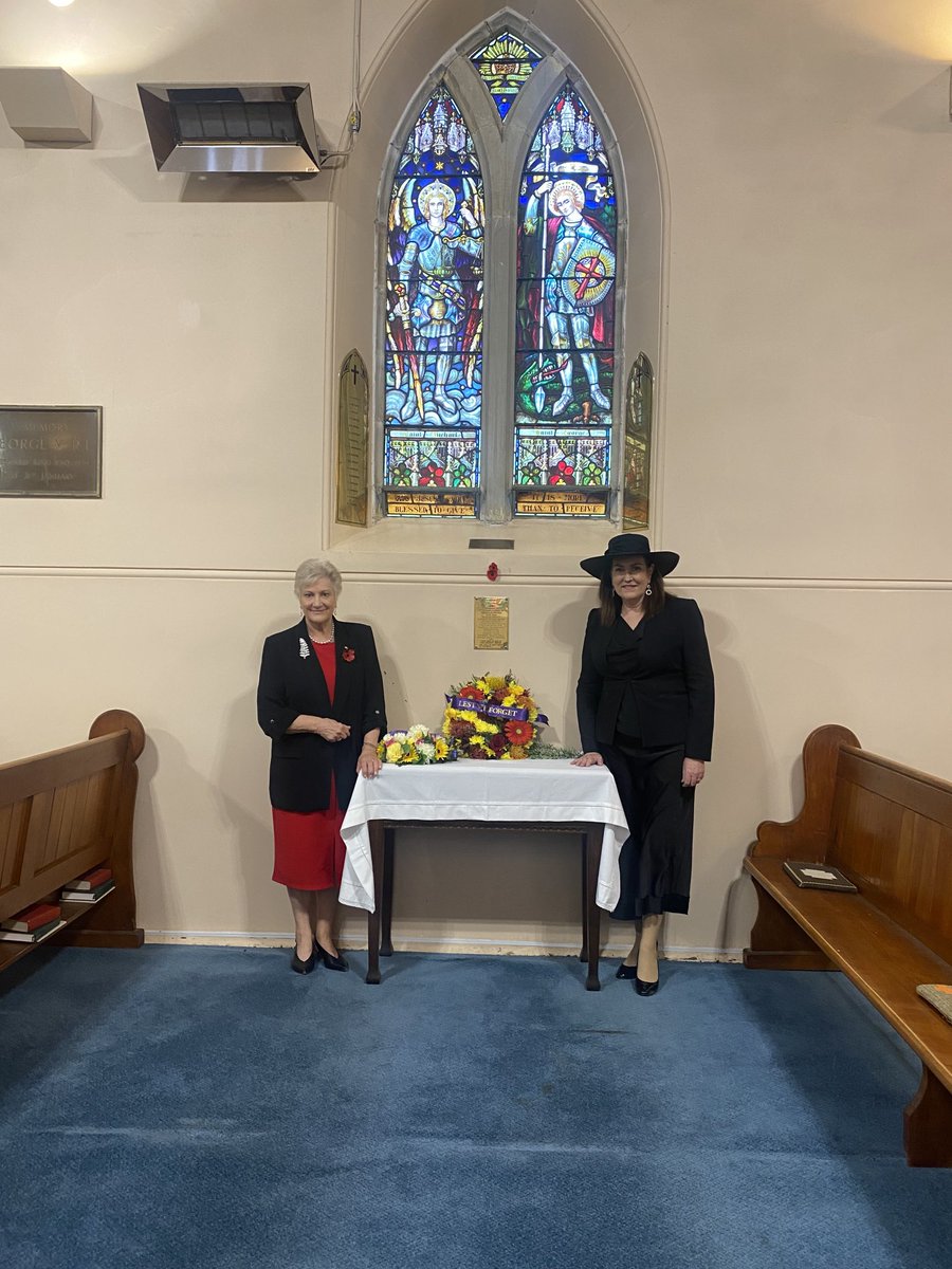At the rededication of the War Memorial Window at the Church of St John’s, Young, NSW. First dedicated on ANZAC Day 1923. Brilliant speech by Sen Deborah O’Neill.