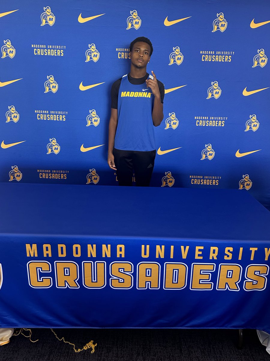camron_dew's tweet photo. I had a great visit today at Madonna University, the environment was amazing and the coaching staff was great. Thank you for the invite and the great hospitality @MadonnaU @MUCrusadersXCTF @CoachKTrack @CoachLatnie https://t.co/Qe7tYTeHzk